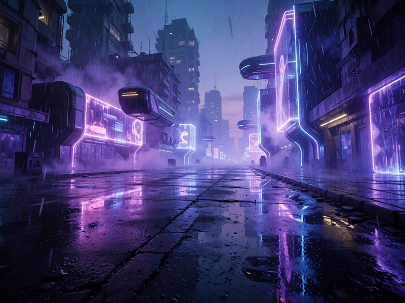 Commercial AI video concept scene render
